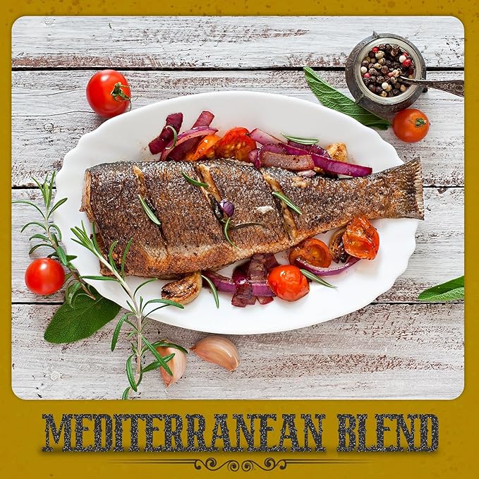 Fresh Finest Mediterranean Blend - 6.63oz (188g) - Herbal, Authentic, Kosher, All-Natural, Non-GMO