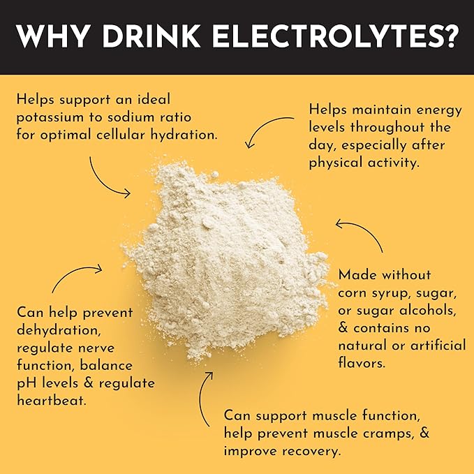 Orange Pineapple Electrolytes ??30?‘Serving Hydration Drink Mix with Coconut Water, Sea Salt, and Trace Minerals ??Supports Energy, Recovery, and Electrolyte Balance*