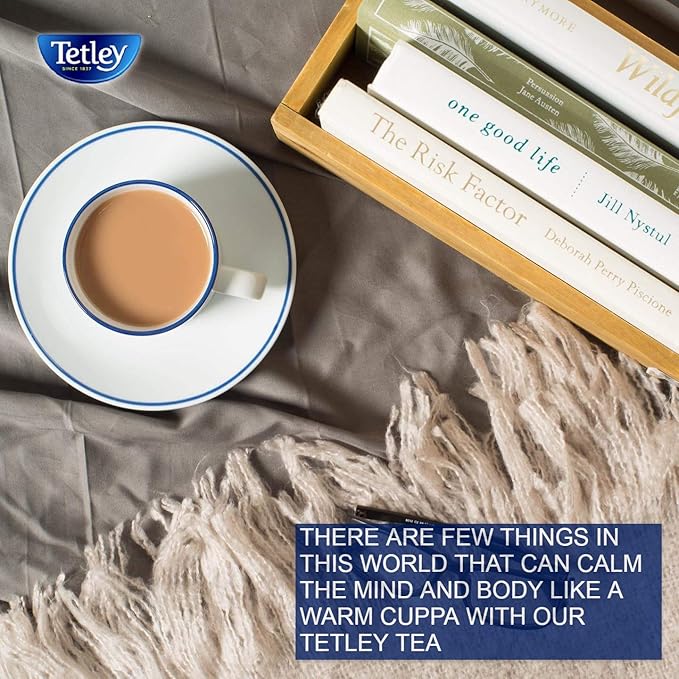 Tetley Classic Blend Decaf Premium Black Tea, Decaffinated Tea, Rainforest Alliance Certified, 72 Tea Bags (Pack of 12)