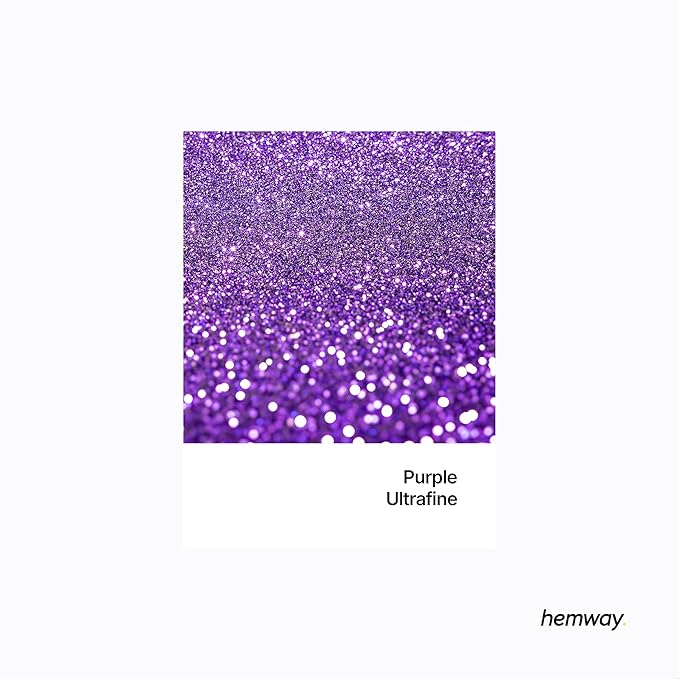 Hemway Premium Glitter Shaker - Purple | 130g Ultrafine Metallic Flake Sequins for Resin & Epoxy Crafts | Craft Supplies for Tumblers, Festival, Art