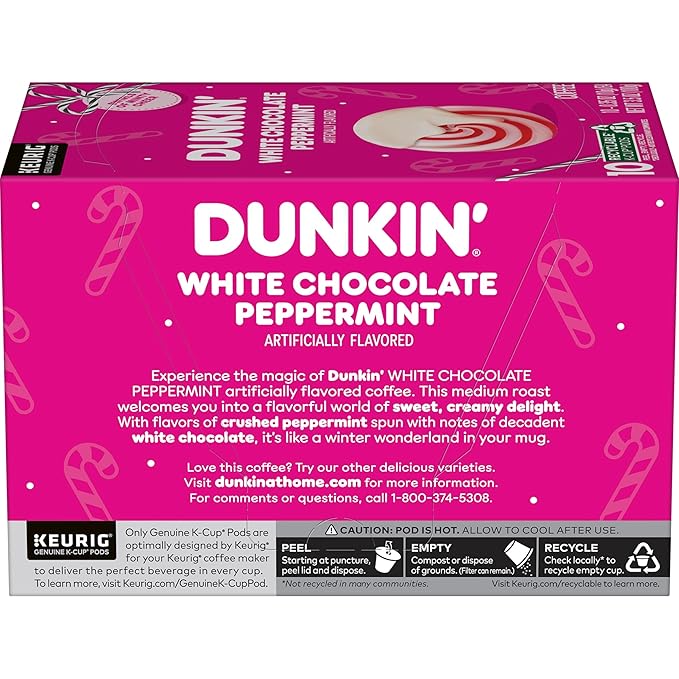 Dunkin??Polar Peppermint Flavored Coffee, 60 Keurig K-Cup Pods
