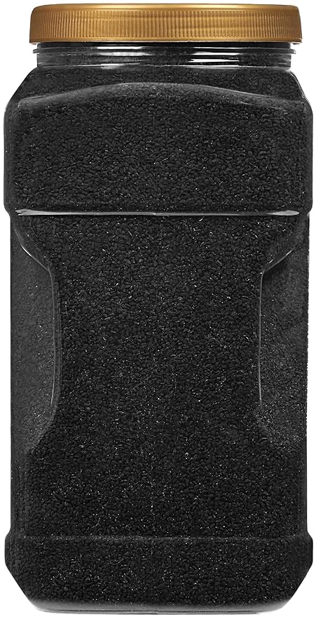 Rani Kalonji (Black Seed, Nigella Sativa, Black Cumin) Seeds 80oz (5lbs) 2.27kg Bulk PET Jar ~ All Natural | Gluten Friendly | NON-GMO | Kosher | Vegan | Indian Origin