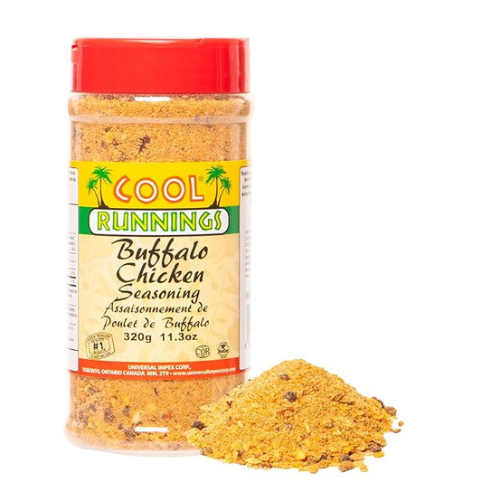 Cool Runnings Buffalo Chicken Seasoning 320g - Bold and Tangy Spice Blend for Grilling Meats, and Roasting Chicken, Perfect for Wings and BBQ