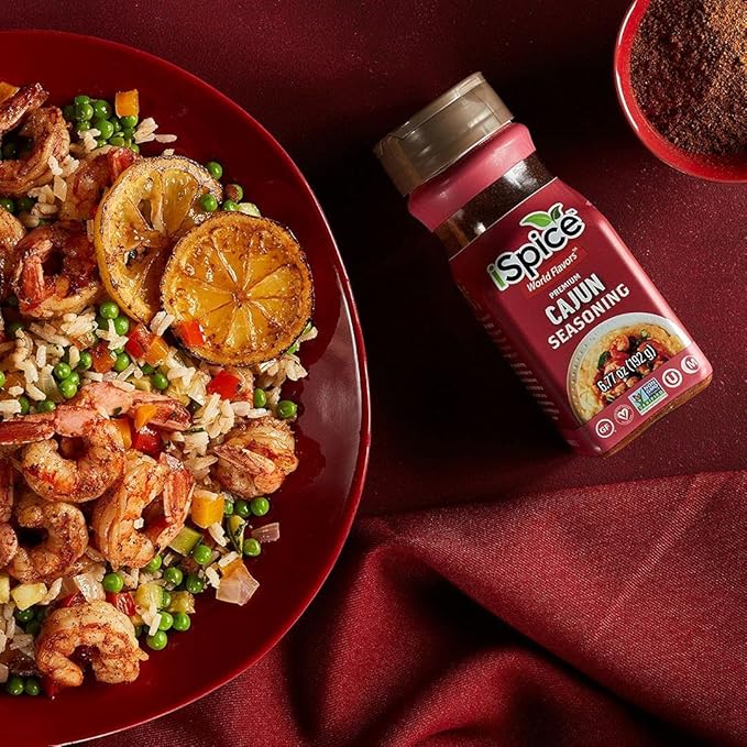 iSpice - Sugar-Free CAJUN SEASONING World Flavor Super Spice Blend | All Natural | Ready to use as is | No preparation is necessary