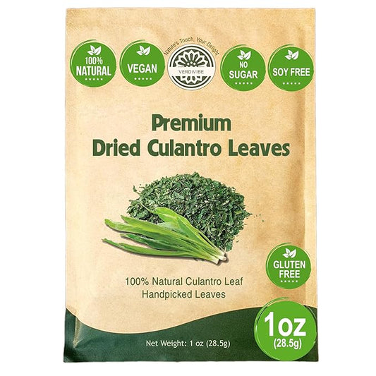 Premium Dried Culantro Leaves - 1 oz (28.5g) Pack for Authentic Asian Flavor (A)