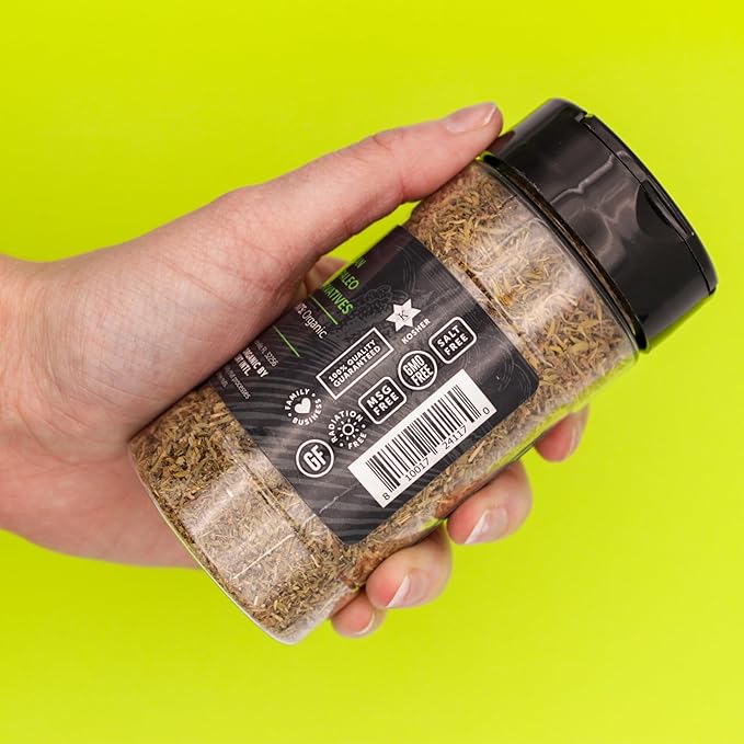FreshJax Organic Thyme Leaves (1.2 oz Bottle) Non GMO, Gluten Free, Keto, Paleo, No Preservatives Dried Thyme Leaves | Handcrafted in Jacksonville