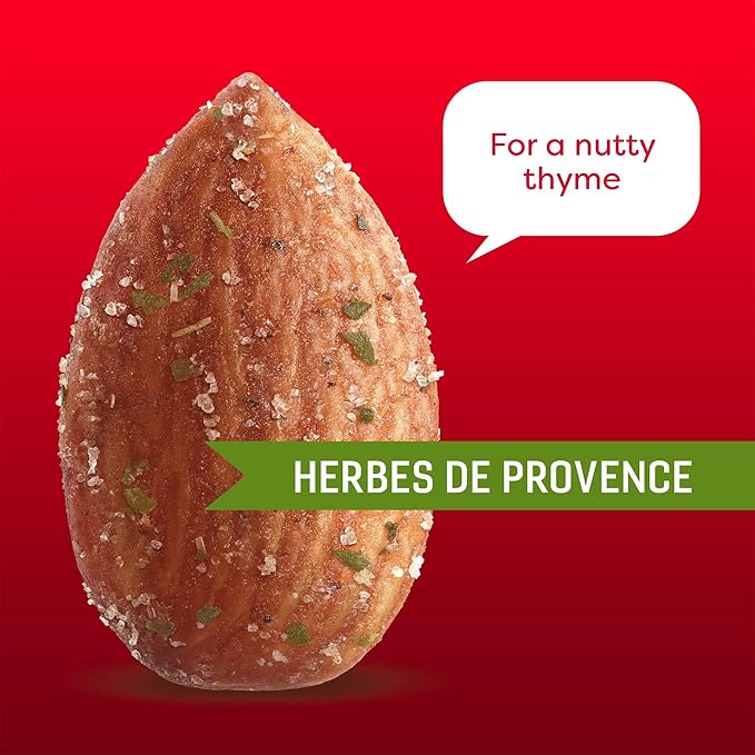 Octonuts Herbs de Provence Almonds – 12 Individually Wrapped Snack Packs (1oz Each), Healthy Snacks for Adults and Kids, Non-GMO, Keto and Gluten-Free, Roasted in Cold Pressed Olive Oil