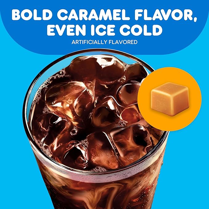 Dunkin??Cold Iced Coffee, Caramel Artificially Flavored Keurig K-Cup Pods, 10 Count Box, (Pack of 6)