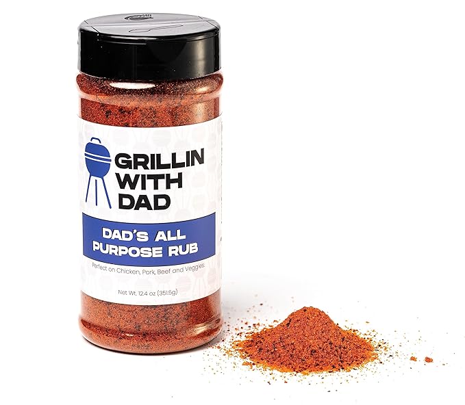 Grillin With Dad All Purpose Rub - Great Tasting All Purpose Seasonings - Best BBQ Rubs for Grilling & Smoking - BBQ Seasoning Rub