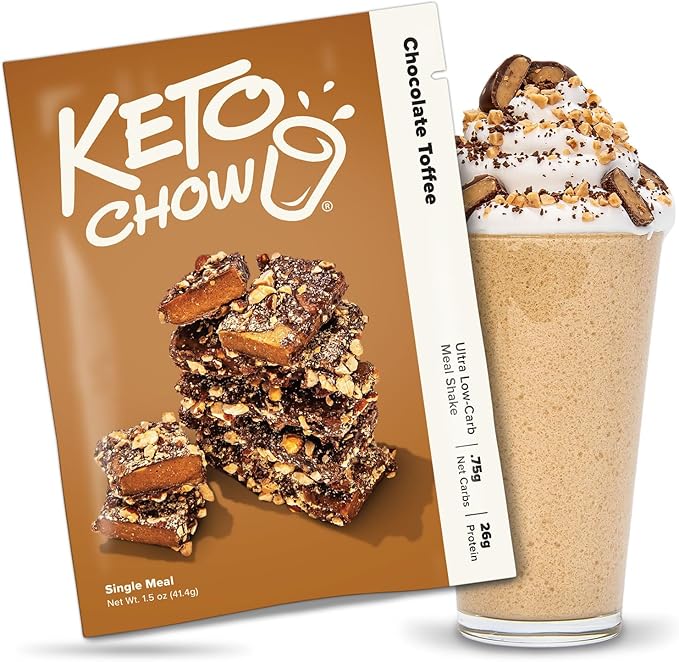 KETO CHOW CHOCOLATE TOFFEE - 1 MEAL PACK