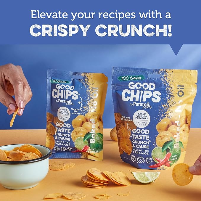 Good Chips Cauliflower Aged Cheese - Baked, No Oil - High Protein, Guilt Free Healthy Snacks - 0.7 oz, Pack of 12
