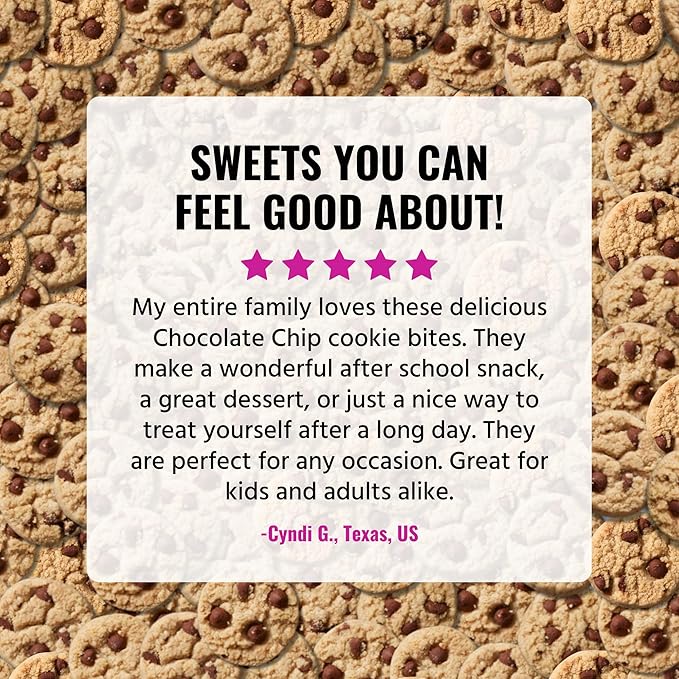 Every Body Eat Crunchy Cookie Bites, Gluten & Dairy Free, Vegan, School Lunch Snacks, (5.5 Ounce (Pack of 3), Chocolate Chip)