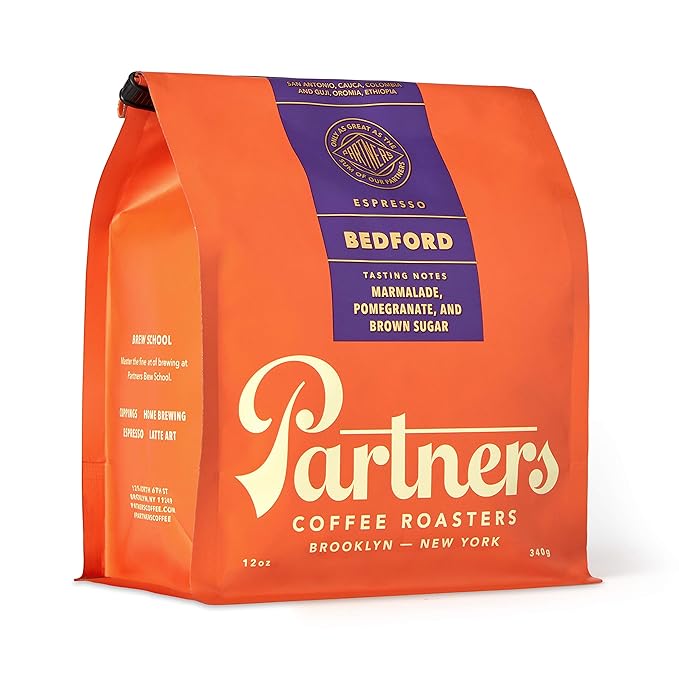 Partners Coffee Roasters, Bedford Blend, Whole Bean Coffee - 12 Ounce - Medium-Dark Roast