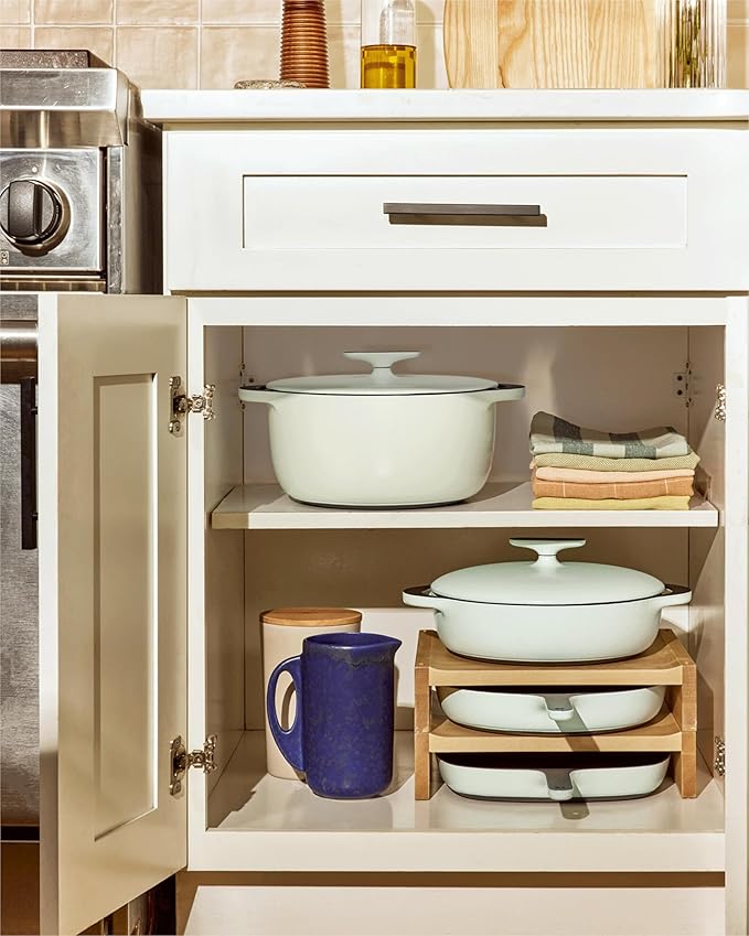 Caraway Cast Iron Skillet - 10.5” Enameled Cast Iron Pan With 3 Layer Enamel Coating - No Seasoning Required - Compatible With All Stovetops - Free From Forever Chemicals - Midnight Blue