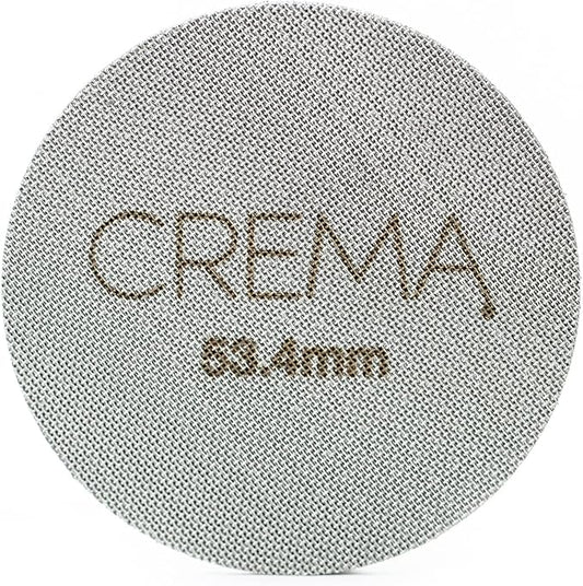Crema Coffee Products 53.4mm Puck Screen for Barista Models | 1.7mm Thick 316L Steel Filter | Balanced Water Flow for Improved Extraction |Prevent Channeling & Reduce Maintenance|Durable,Easy to Clean