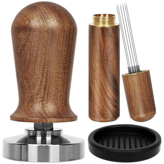 Y-Step 51mm Espresso Tamper Set, 30 lb Consistent Pressure Calibrated Coffee Tamper with Spring