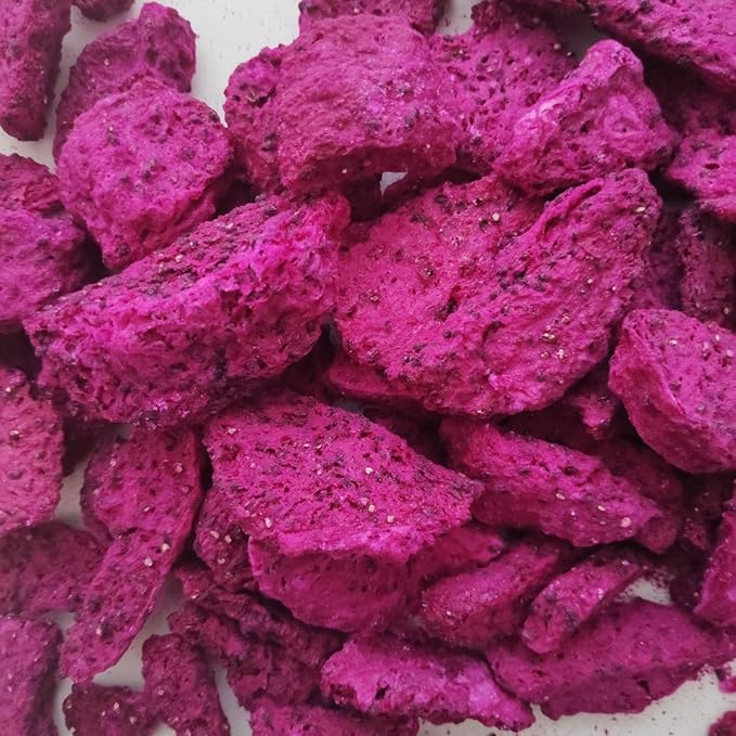 Healthy Freeze Dried Wild Red Dragon Fruit Candy 2-Oz No Sugar Added Gluten Free Non GMO Kosher Allergen Free All Natural Fruit Snack For Adult & Kids