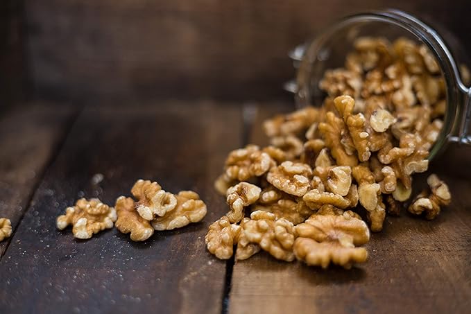 Raw Natural California Walnuts Halves and Pieces 12 oz (Pack of 2)