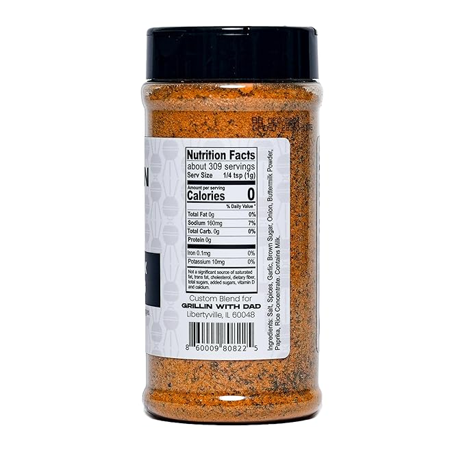 Grillin With Dad Steak Seasoning - Great Tasting Beef Seasonings - Contains Herb, Garlic and Spices - Best Steak Seasoning for Grilling & Smoking