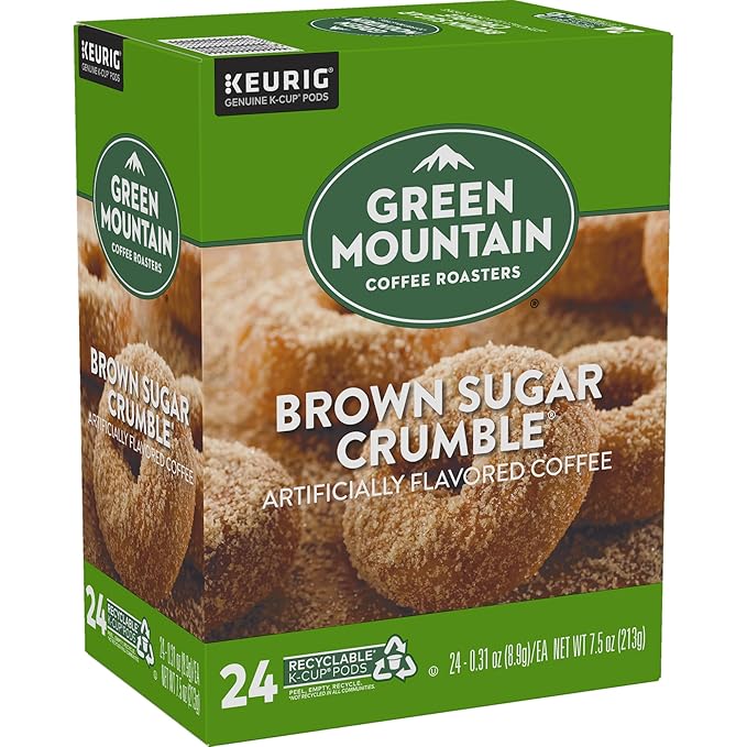 Green Mountain Coffee Roasters Brown Sugar Crumble Coffee, Keurig Single Serve K-Cup Pods, 96 Count