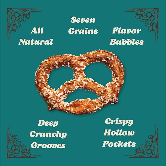 Unique Snacks Multi-Grain Splits Pretzel, Delicious Homestyle Baked Snack Bag, Vegan, OU Kosher, and Non-GMO Food, No Artificial Flavor, 11 Oz. Bag, Pack of 12