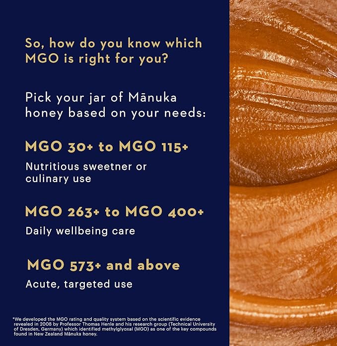 Manuka Health UMF 10+/MGO 263+ Manuka Honey (250g/8.8oz), Superfood, Authentic Raw Honey from New Zealand