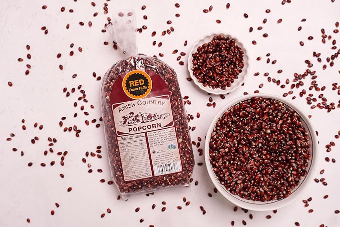 Amish Country Popcorn | 2 lbs Bag | Red Popcorn Kernels | Old Fashioned, Non-GMO and Gluten Free (Red - 2 lbs Bag)