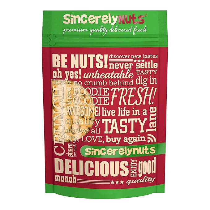 Sincerely Nuts ??Large Jumbo Raw Cashews Whole and Unsalted | Three Lb. Bag | Deluxe Kosher Snack Food | Healthy Source of Protein, Vitamin & Nutritional Mineral Content | Gourmet Quality Cashew Nut