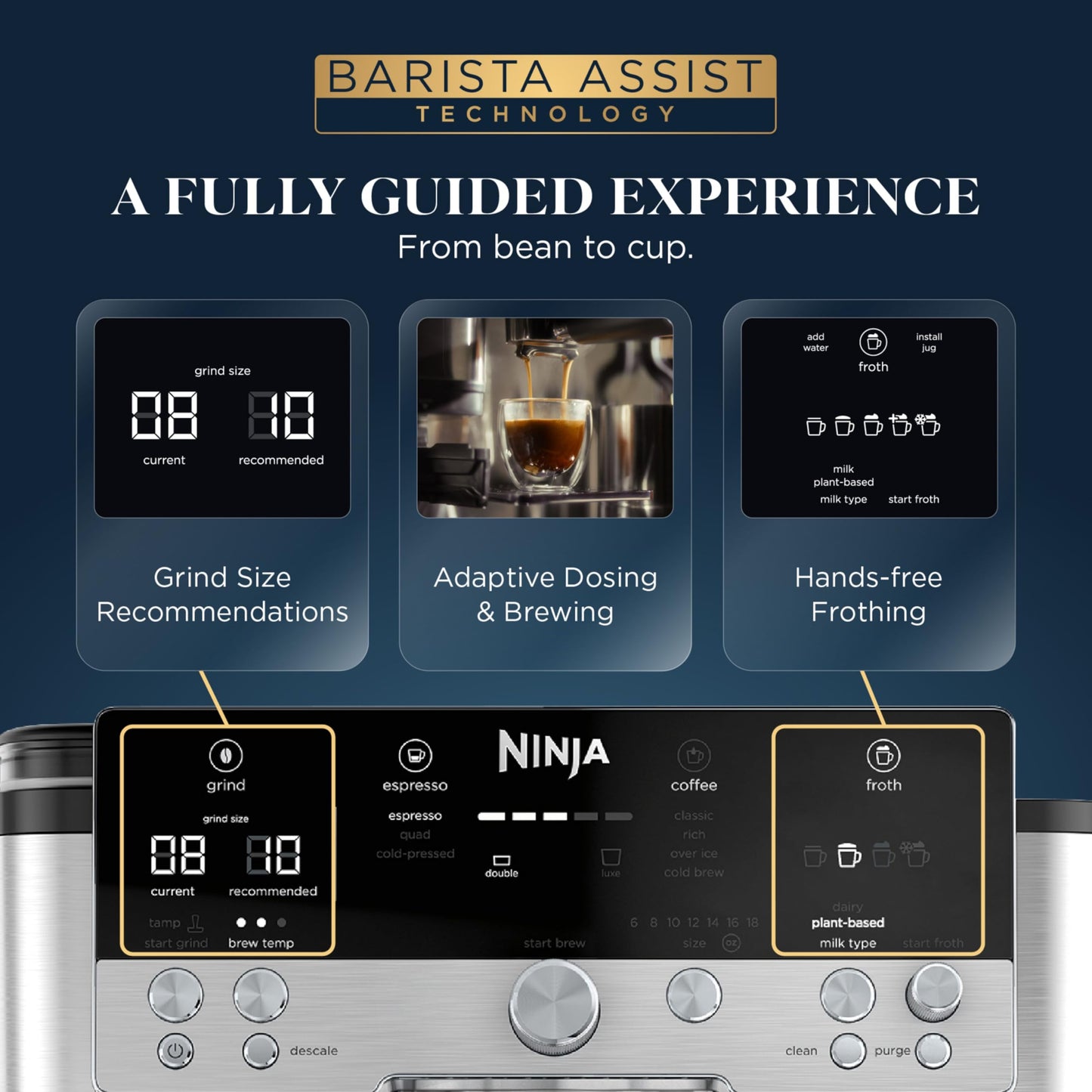 Ninja Luxe Café Premier 3-in-1 Espresso Machine, Drip Coffee, & Cold Brew