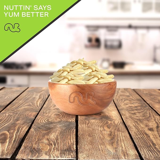 NUT CRAVINGS - Raw Slivered Almonds, Unsalted, (80oz - 5 LB) Packed Fresh in Resealable Bag - Nut Snack - Food Assortments Ideal for Trail Mixed Nuts