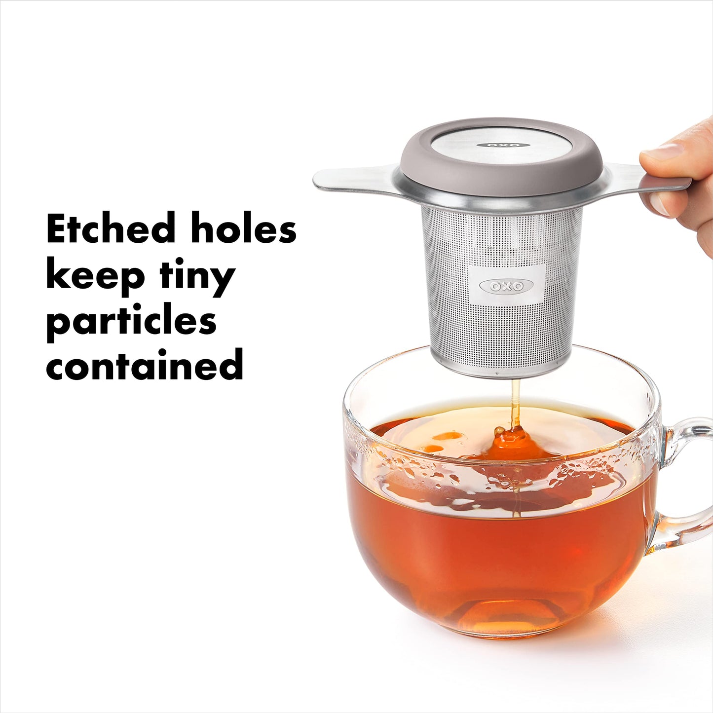 OXO Brew Tea Strainer Basket - Fine Mesh, Stainless Steel