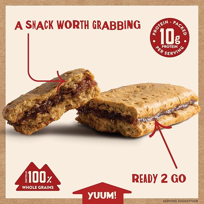 Kodiak Cakes Soft Baked Sandwich Breakfast Bar, Blueberry Oat, High Protein, 100% Whole Grains, 12 boxes with 4 bars each (48 bars total)