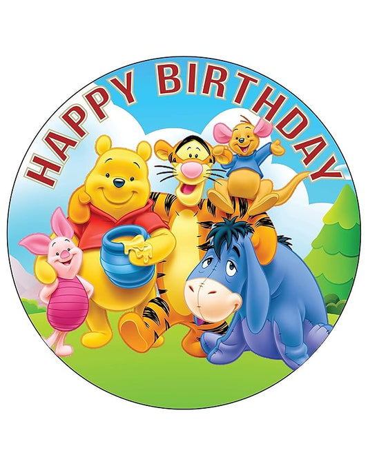 7.5 Inch Edible Cake Toppers ??Happy Choices (Honey Bear)