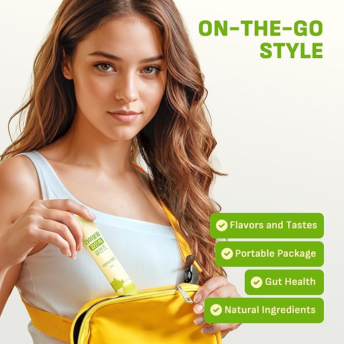 [Liveling] Pineapple Cider Vinegar Drink Stick ??ShineMuscat Flavor | Supports Digestion, Daily Cleanse, Sugar-Free, Low-Calorie, Portable On-The-Go Packets (30 sticks)