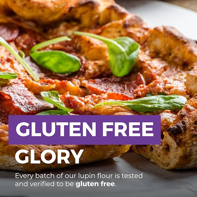 Lupin Flour (3 lb) Low-Carb Flour, 1g Net Carbs Per Serving, Improve Keto-Friendly Baked Goods, High in Protein and Fiber, Keto, Gluten-Free, Non-GMO Sourced