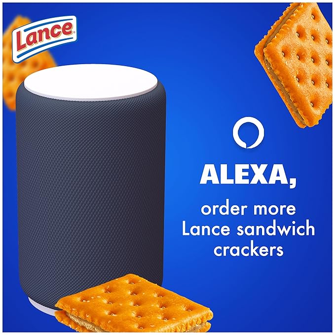 Lance Sandwich Crackers, ToastChee Peanut Butter, 10 Individual Packs, 6 Sandwiches Each