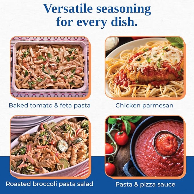 Chef Paul Magic Seasoning Blends Pizza & Pasta Magic Hot & Sweet (Pack of 2) | Italian Seasoning | Parmesan Cheese & Herbs Blend | No Added Salt & Preservatives | Perfect for Pizza, Pasta, Salads | 3.6 Oz (102 g)