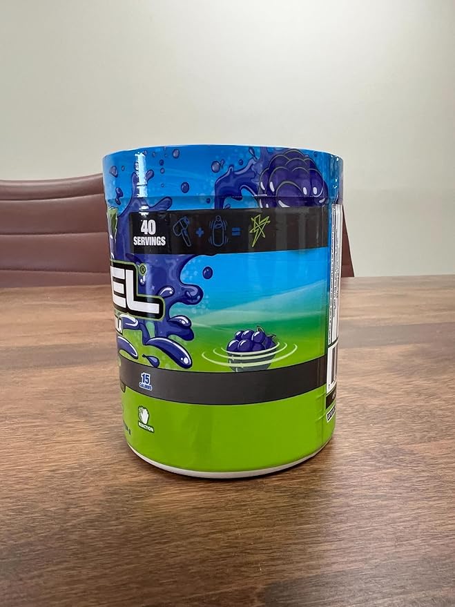 G Fuel Chug Rug Energy Drink Powder, Pre Workout Caffeine Mix for Gaming, Sugar Free Focus Amino, Vitamin + Antioxidants, 10.44oz (Sour Blue Raspberry, 40 Servings)