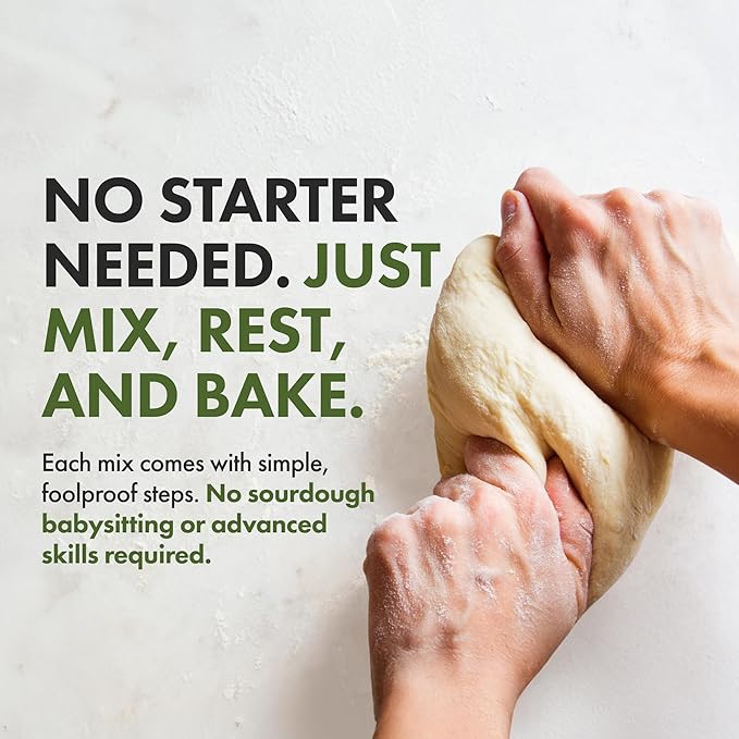 Let???Bake Bread Organic Baking Mixes - Artisan-Style Bagels & Breads - USDA Organic, Non-GMO, No Additives - Easy Home Baking - Variety Pack 17.64 oz (5 Pack)