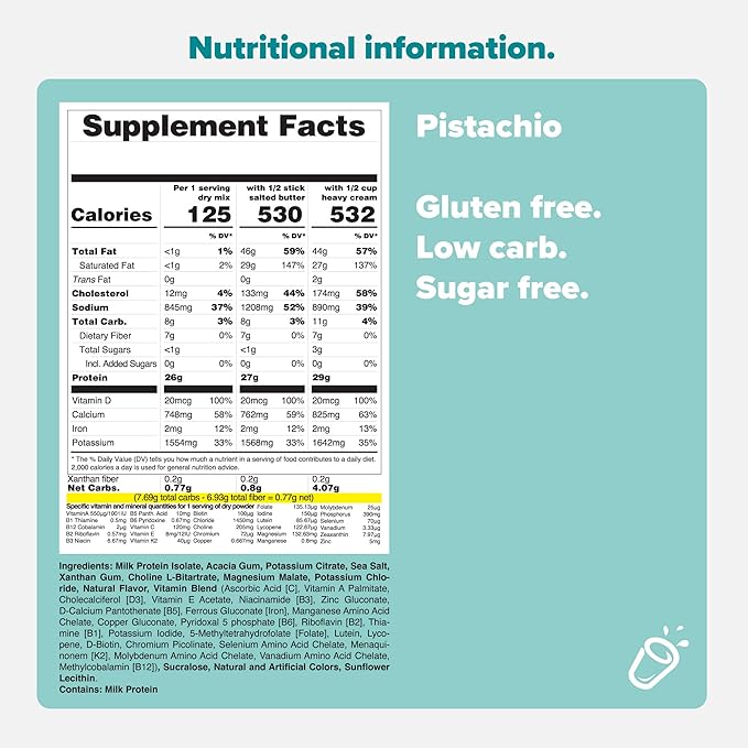 KETO CHOW PISTACHIO - 21 MEAL BAG