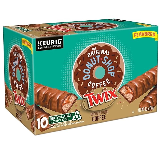 The Original Donut Shop TWIX Coffee, Keurig Single Serve K-Cup Pods, 60 Count, (6 Packs of 10)
