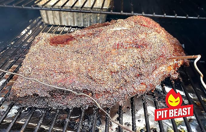 Pit Beast Coarse AF Salt and Pepper Spice Blend Dalmatian BBQ Rub | THE COARSEST SALT AND PEPPER | Steaks, Brisket, Chicken, Burgers | 14oz.