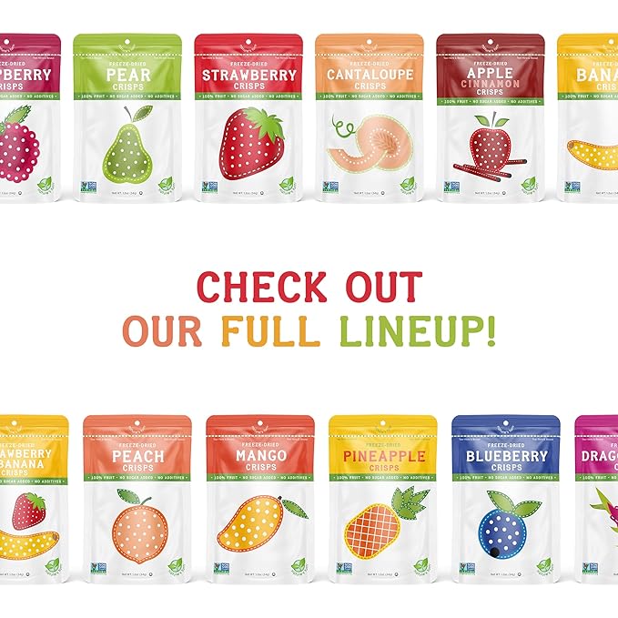 Nature’s Turn Freeze-Dried Banana Crisps – Healthy, Gluten-Free, Crispy & Delicious, Plant-Based Snack, Ideal for Cereal, Smoothies, School Lunches, & On-the-Go, Pack of 12 (0.53 oz Each)