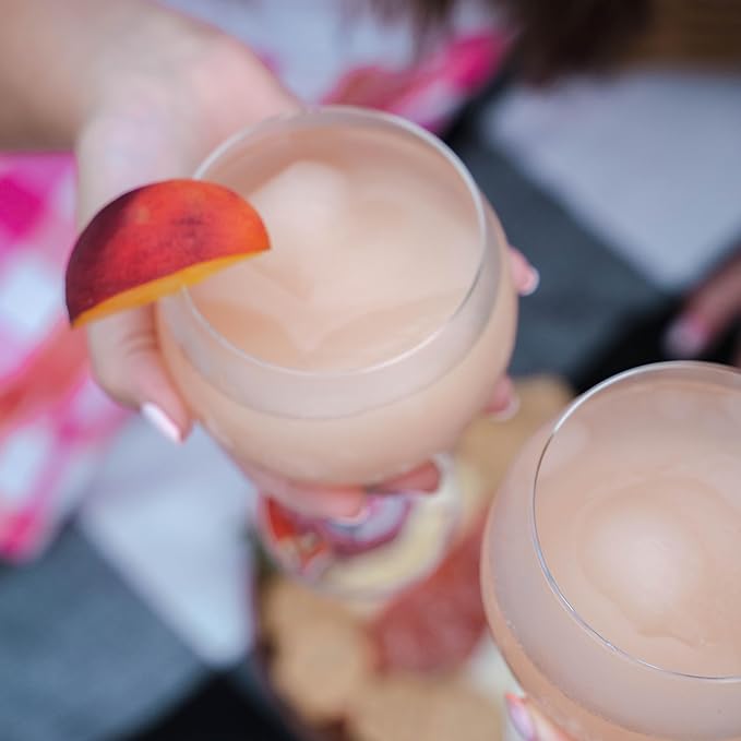 Frozen Cocktail Drink Mix - Makes 10 Peach Bellini Slushies - Drink Powder Pouches for Alcohol - All Natural Low Sugar Mixer, No Blender Needed