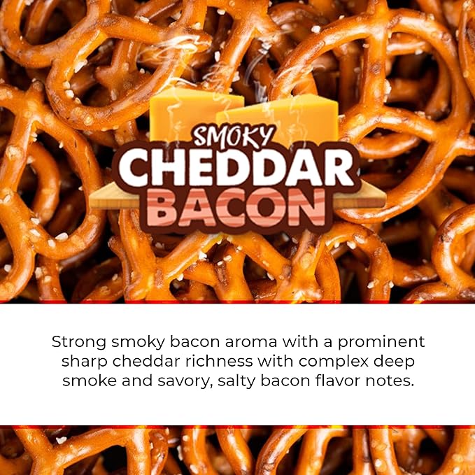 KNOTTY PRETZELS Smoky Cheddar Bacon Pretzels, 7.5 OZ