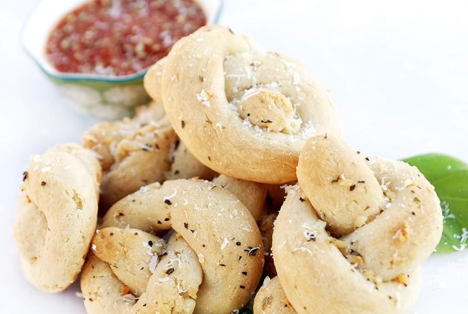 Mom's Place Gluten-Free Garlic Knot Mix with Garlic Butter Sauce, Nut-Free, Dairy-Free & Soy-Free, 12.7 oz.