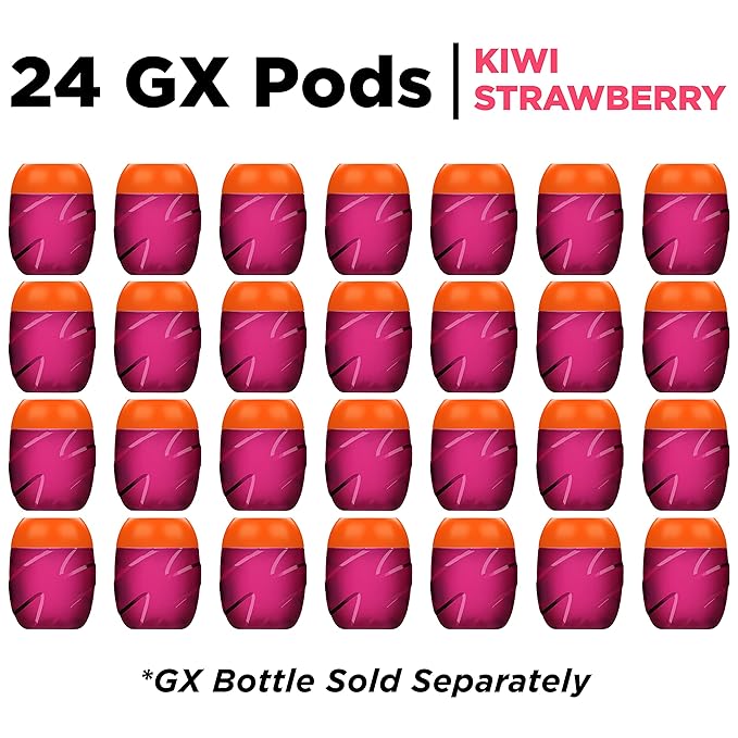 Gatorade unisex adult Gatorade GX Pods, Kiwi Strawberry (24ct), 6 x 4pack 24 Pods US