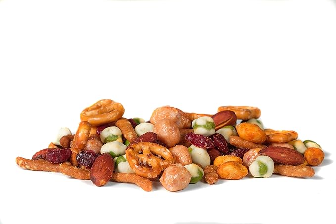 Imperial Mixed Nuts Bar Mix - Tasty Nut Snack for Any Occasion - Wasabi Peas, Almonds, Pretzels, Honey Roasted Sesame Sticks, Dried Cranberries, Spicy & Toffee Peanuts (Wasabi Sweet & Spicy)