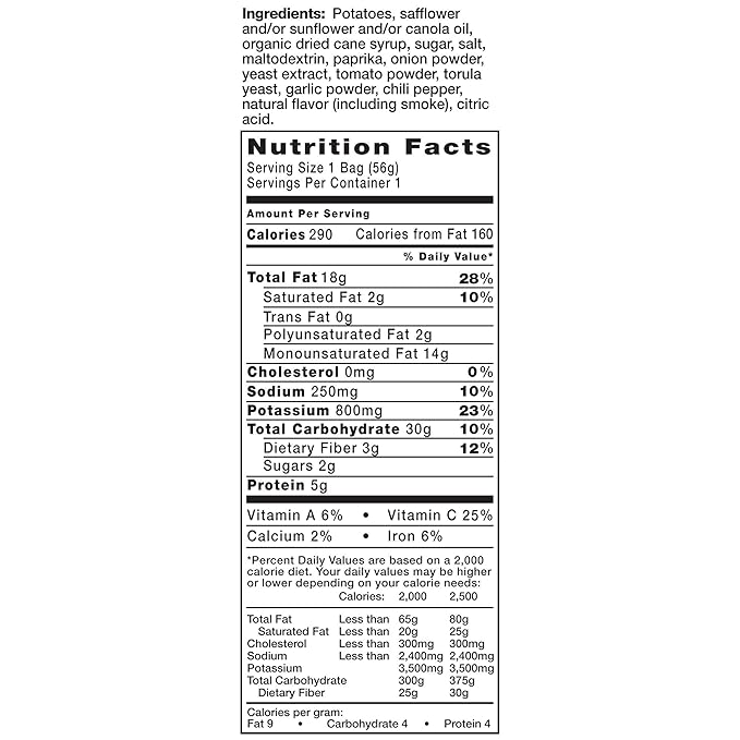 Kettle Brand Potato Chips, Backyard Barbeque, 2 Ounce Bag (Pack of 24)