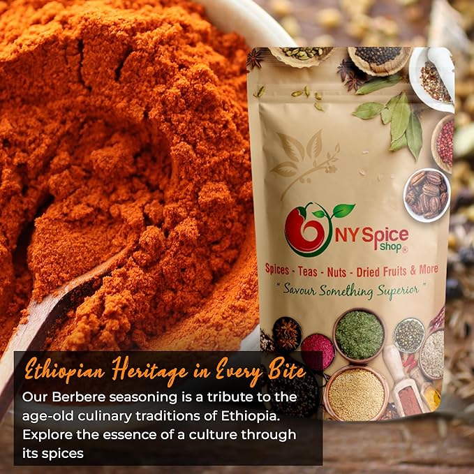 NY Spice Shop Ethiopian Berbere Spice Seasoning - 6 Ounce Ethiopian Berbere Spice Blend - Berber Spices - Spicy, Traditional Berber?™s Mix for Ethiopia Food